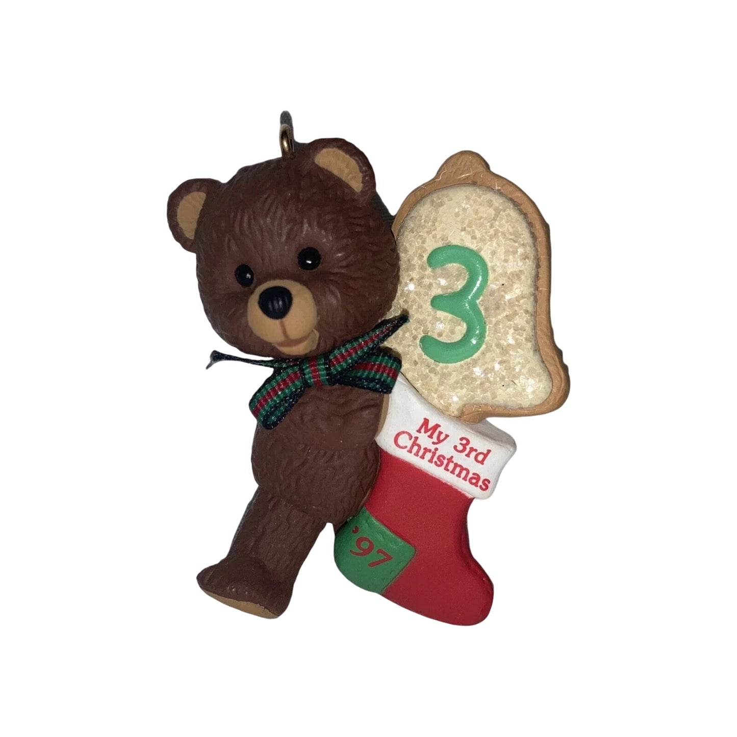 1995 Child's Third Christmas Hallmark Ornament (Child's Age Collection) QX6505