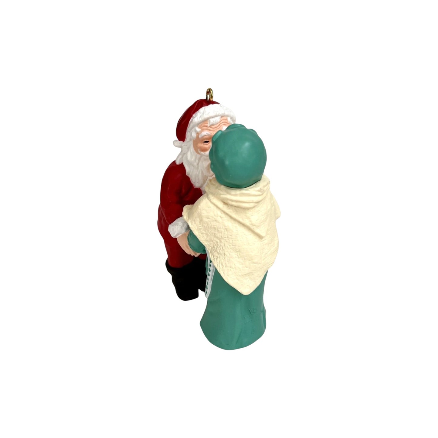 1995 Christmas Eve Kiss Hallmark Ornament (Mr. and Mrs. Claus) QX5157 Image4