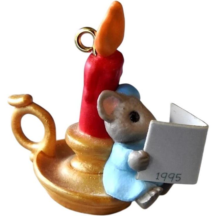 1995 Christmas Wishes Hallmark Ornament (Six Mice) QXM4087