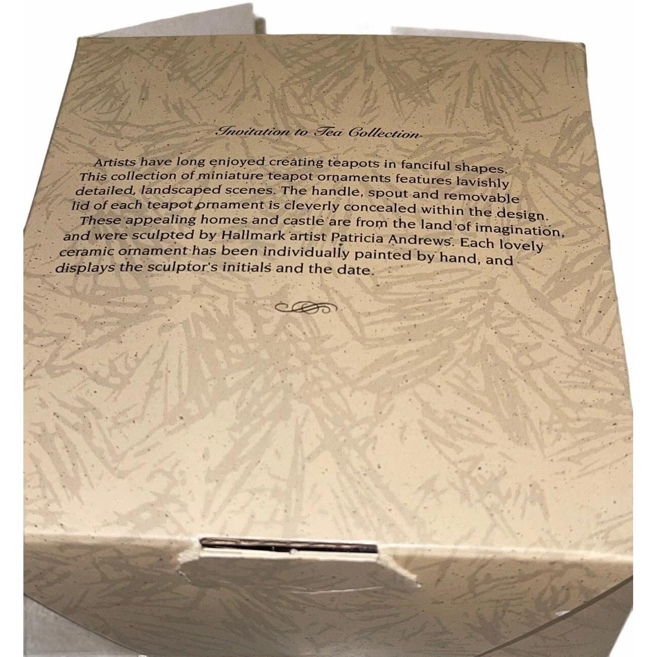 1995 Cozy CottageTeapot Hallmark Ornament (Invitation to Tea) QK1127