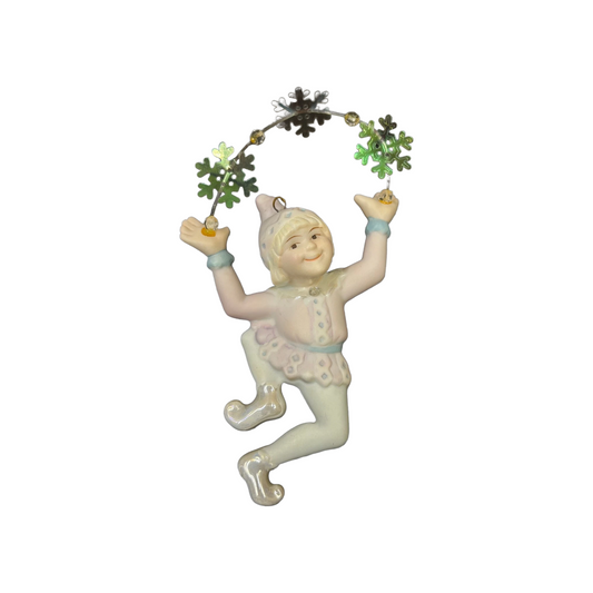 1995 Dance of the Jolly Juggler Carlton Cards Ornaments (Elf) CXOR-105W Image1