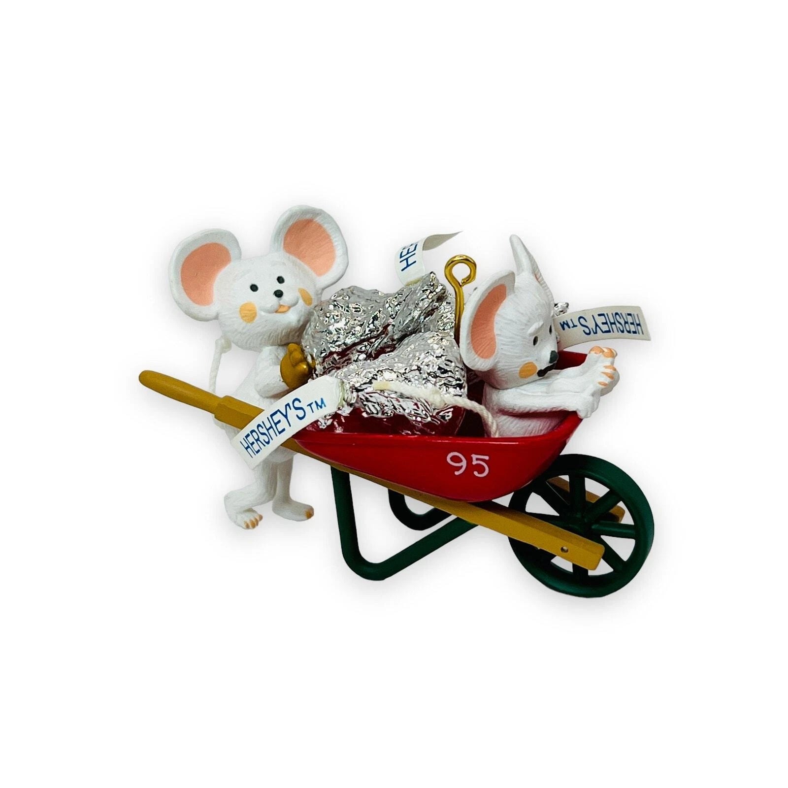 1995 Delivering Kisses Hallmark Ornament (Hershey's) QX4107 Image1