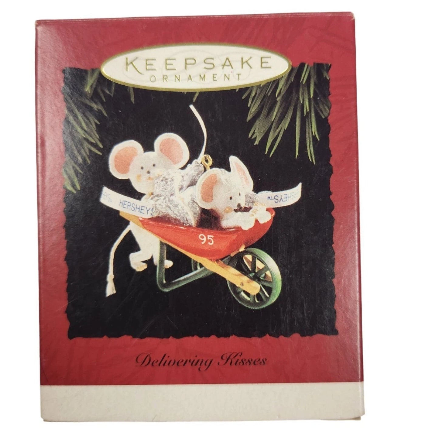 1995 Delivering Kisses Hallmark Ornament (Hershey's) QX4107 Image2