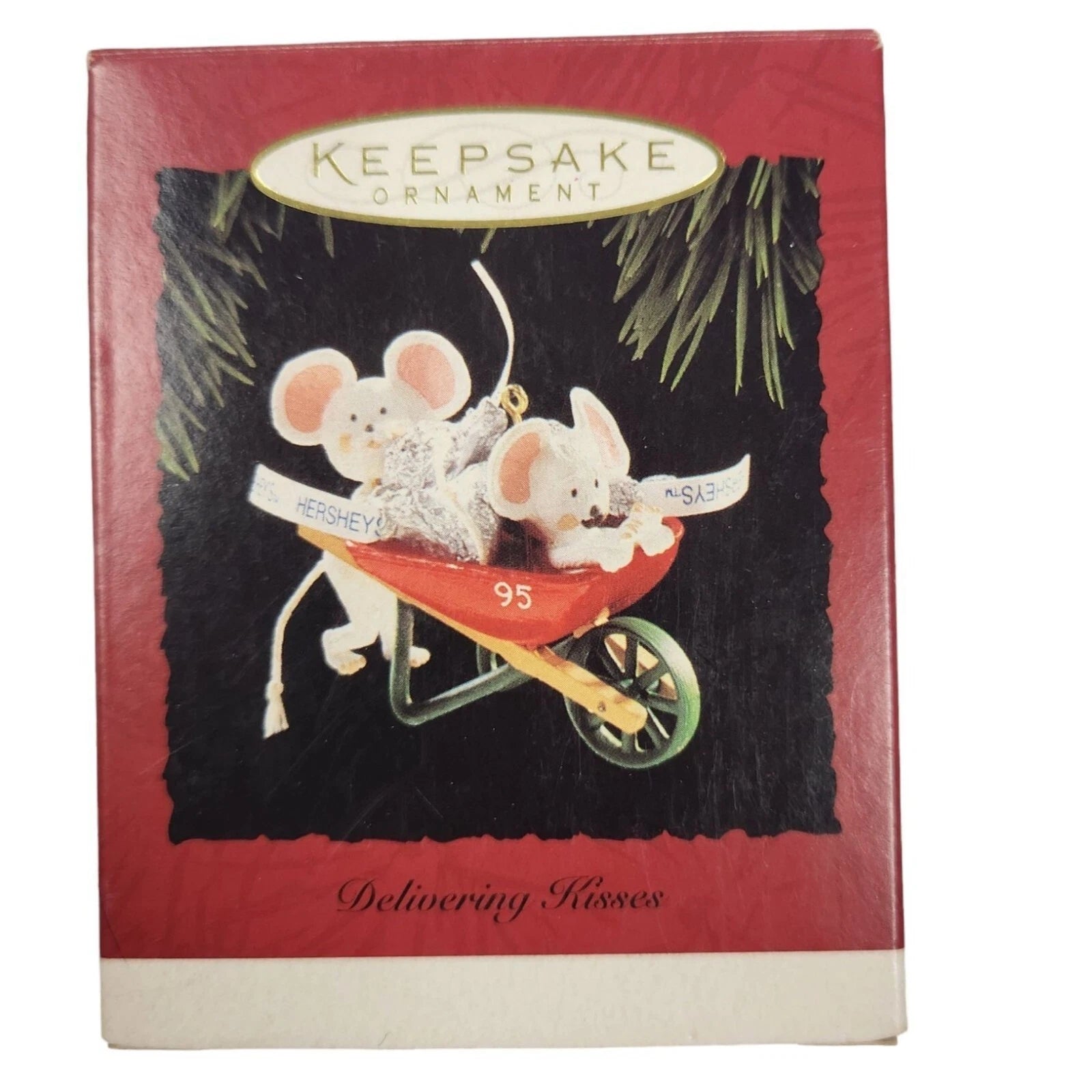 1995 Delivering Kisses Hallmark Ornament (Hershey's) QX4107 Image2