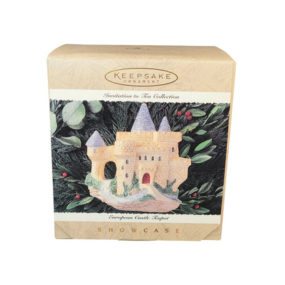 1995 European CastleTeapot Hallmark Ornament (Invitation to Tea) QK1129 Image2