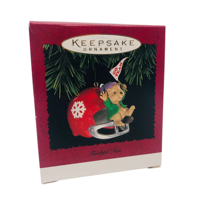 1995 Faithful Fan Hallmark Ornament (Football) QX5897