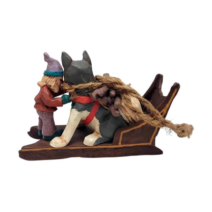 1995 Fetching the Firewood Hallmark Ornament (Folk Art Americana) QK1057 Image4