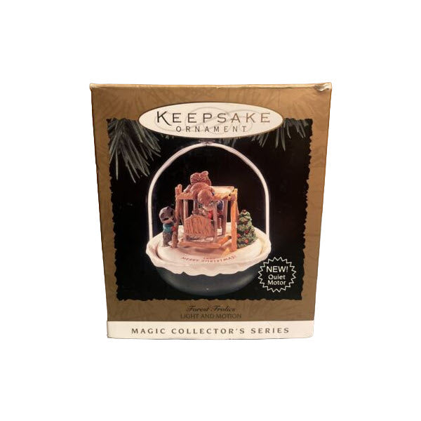1995 Forest Animal Swinging on a Wooden Swing Hallmark Ornament (Forest Frolics) QLX7299