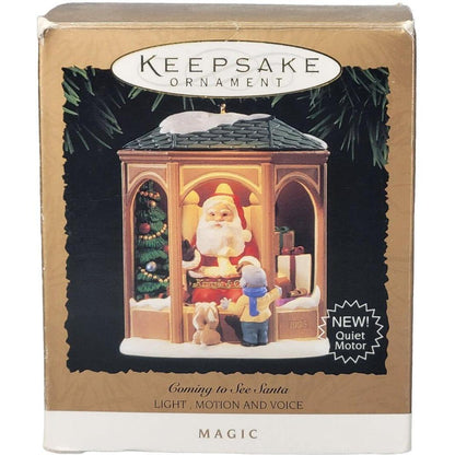 1995 Gcoming to See Santa Hallmark Ornament (Christmas Window) QLX7369