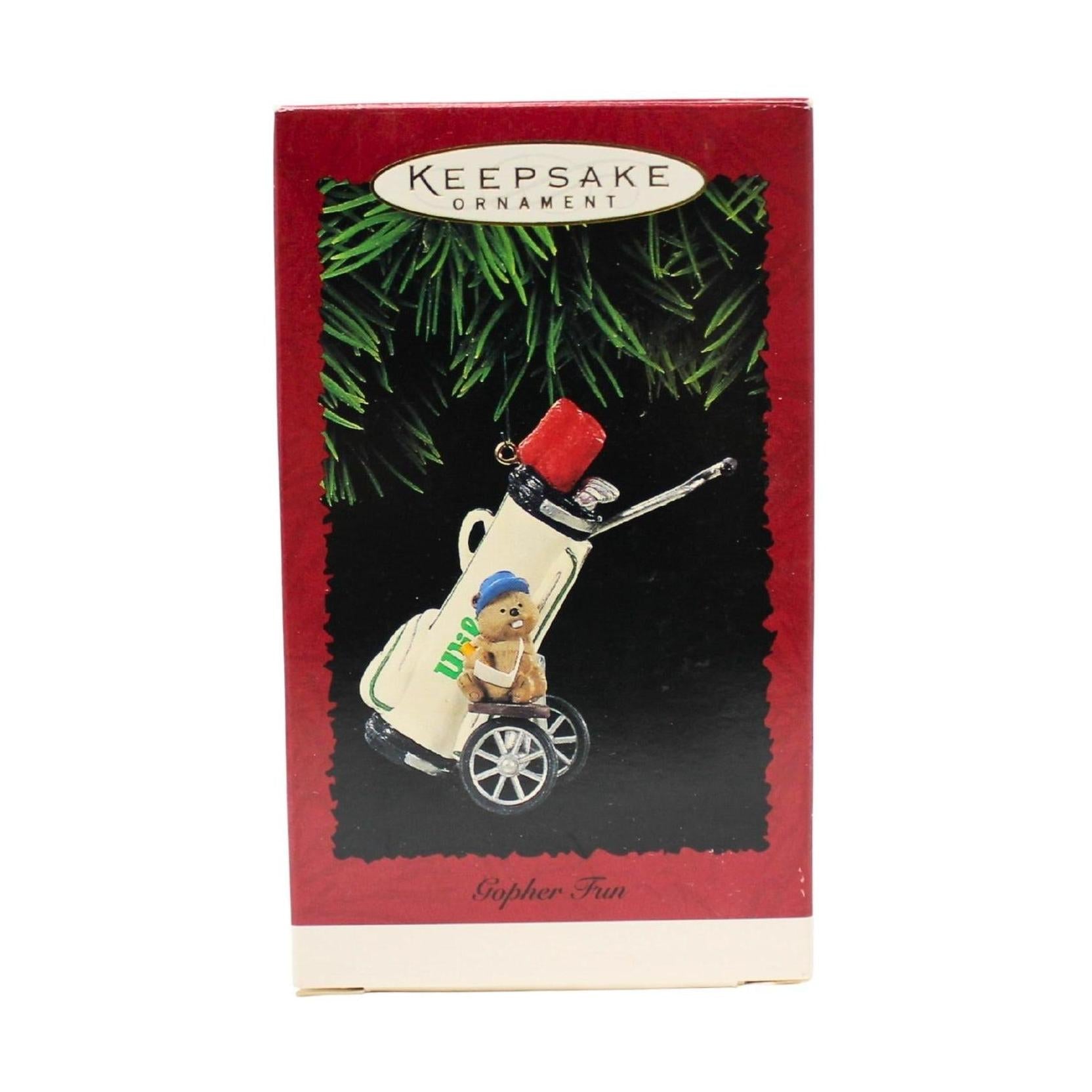 1995 Gopher Fun Hallmark Ornament (Golf) QX5887 Image2