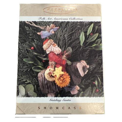 1995 Guiding Santa Hallmark Ornament (Folk Art Americana) QK1037