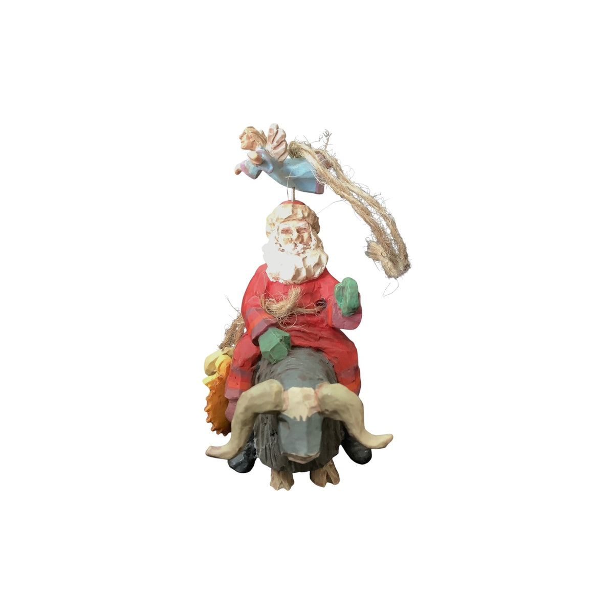 1995 Guiding Santa Hallmark Ornament (Folk Art Americana) QK1037 Image1