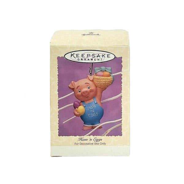 1995 Ham 'n Eggs Hallmark Ornament (Pig) QEO8277