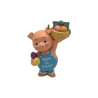 1995 Ham 'n Eggs Hallmark Ornament (Pig) QEO8277 Image1
