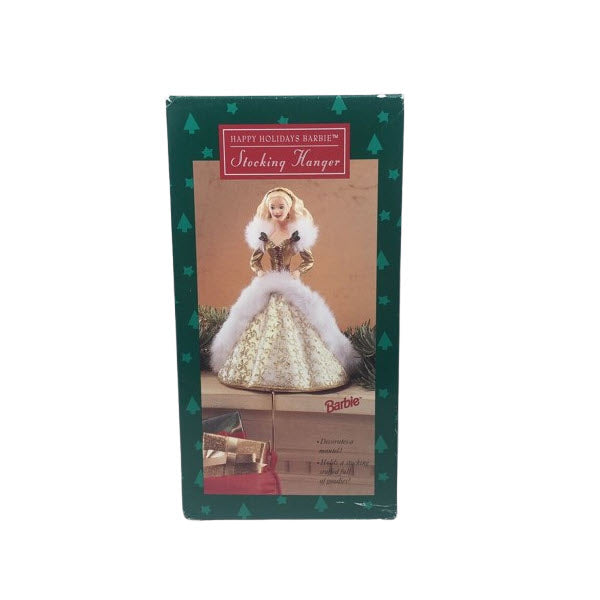 1995 Happy Holiday Barbie Stocking Hanger Hallmark Ornament (Barbie) XSH3119