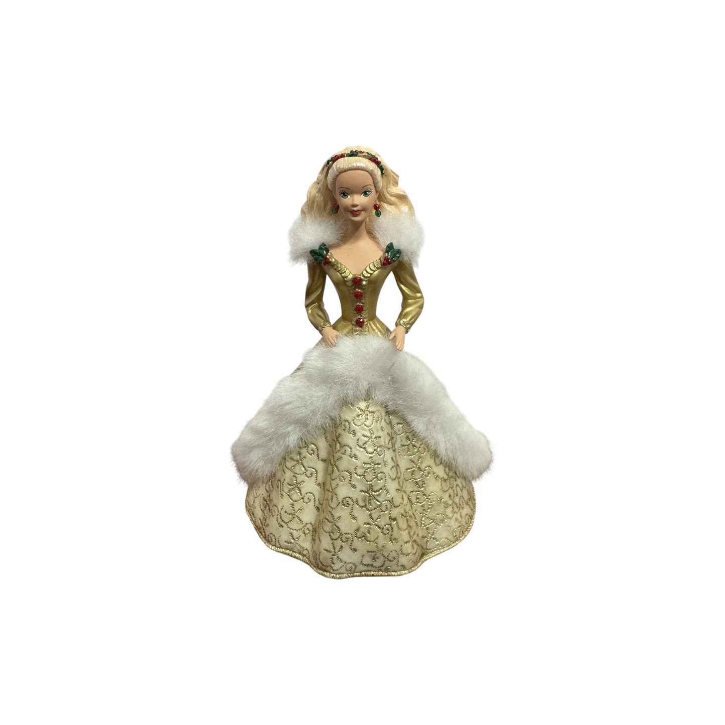 1995 Happy Holiday Barbie Stocking Hanger Hallmark Ornament (Barbie) XSH3119 Image1