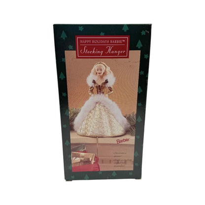 1995 Happy Holiday Barbie Stocking Hanger Hallmark Ornament (Barbie) XSH3119 Image2