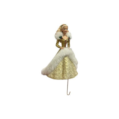 1995 Happy Holiday Barbie Stocking Hanger Hallmark Ornament (Barbie) XSH3119 Image5