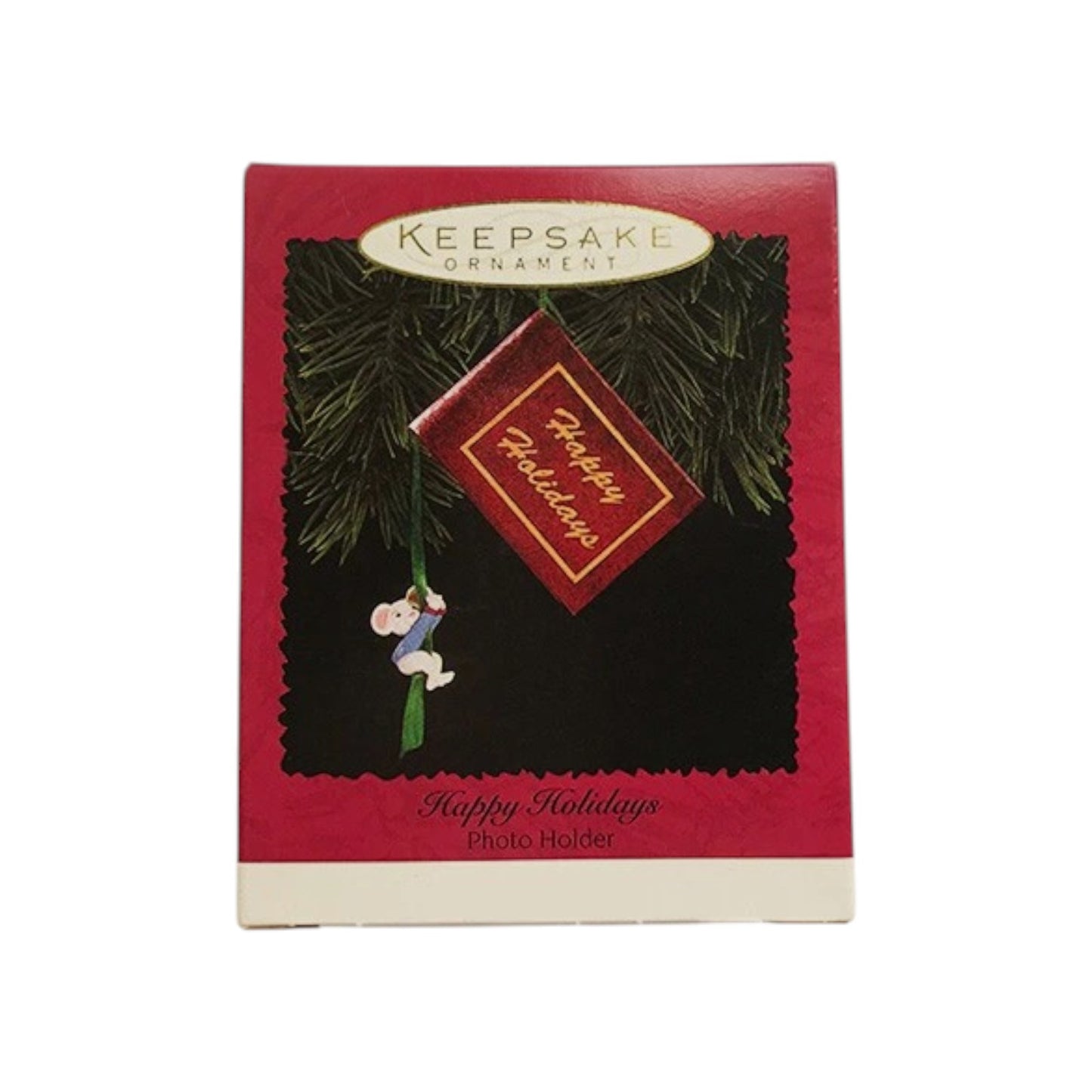 1995 Happy Holidays Hallmark Ornament (Mouse) QX6307 Image2