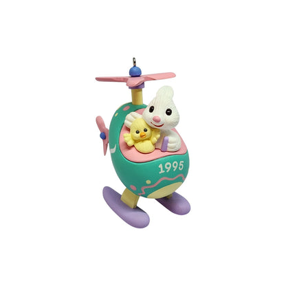 1995 Helicopter Hallmark Ornament (Here Comes Easter) QEO8217 Image1