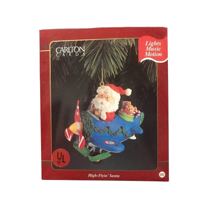 1995 High-Flyin' Santa Carlton Cards Ornaments (Santa Claus) ORN-077M Image2