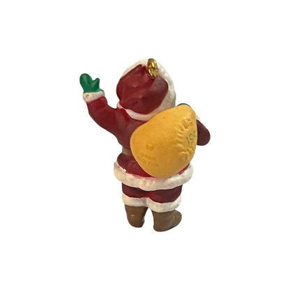 1995 Joyful Santa Hallmark Ornament (Santa Claus) QXM4089 Image5