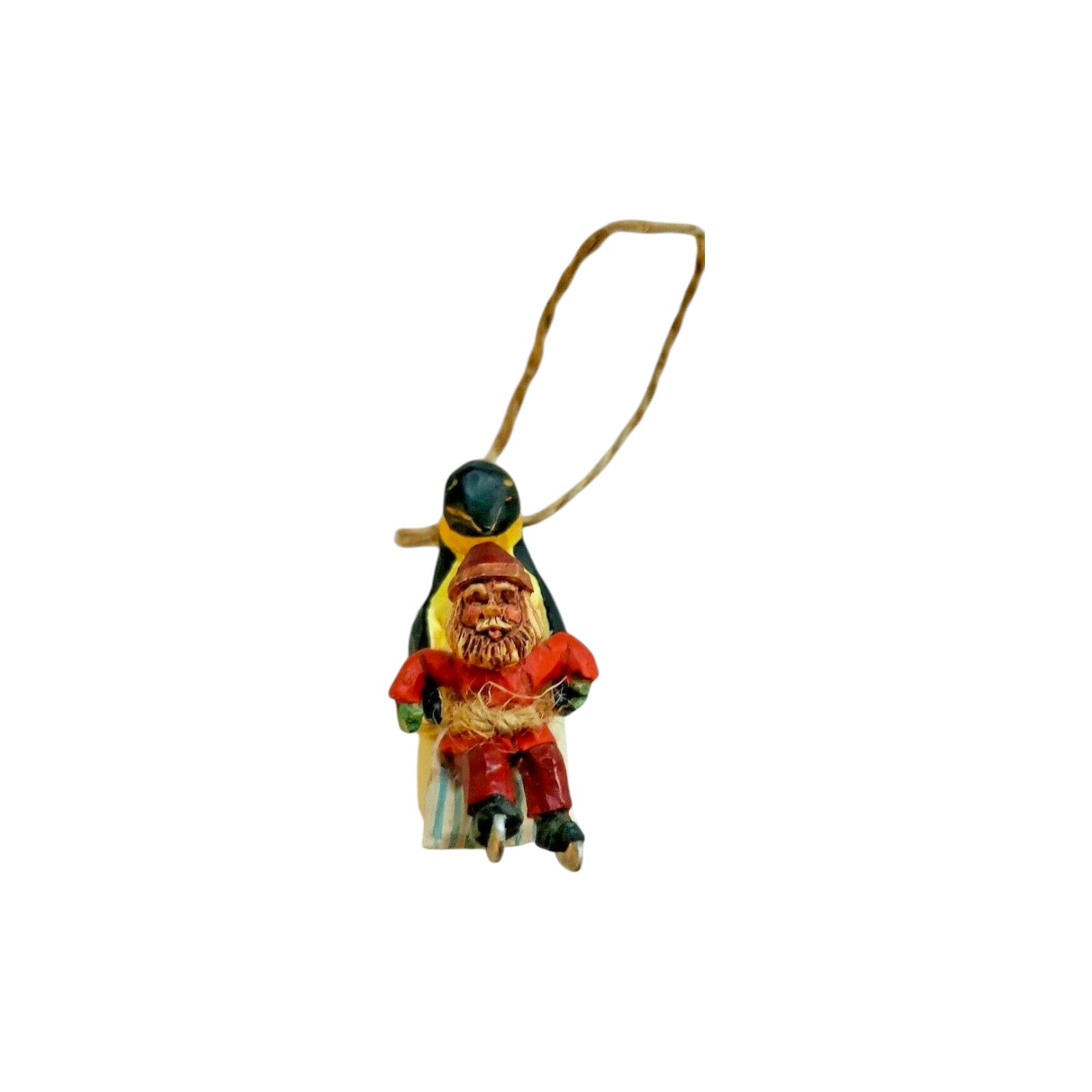 1995 Learning to Skate Hallmark Ornament (Folk Art Americana) QK1047 Image3
