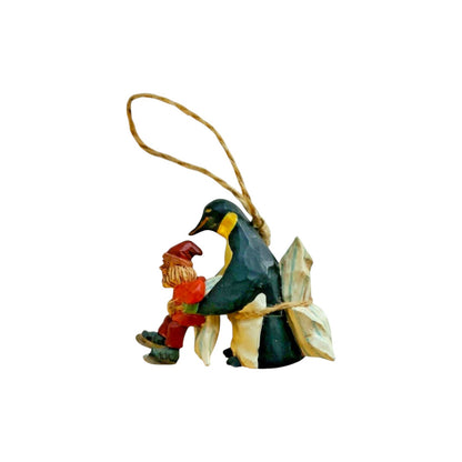 1995 Learning to Skate Hallmark Ornament (Folk Art Americana) QK1047 Image4