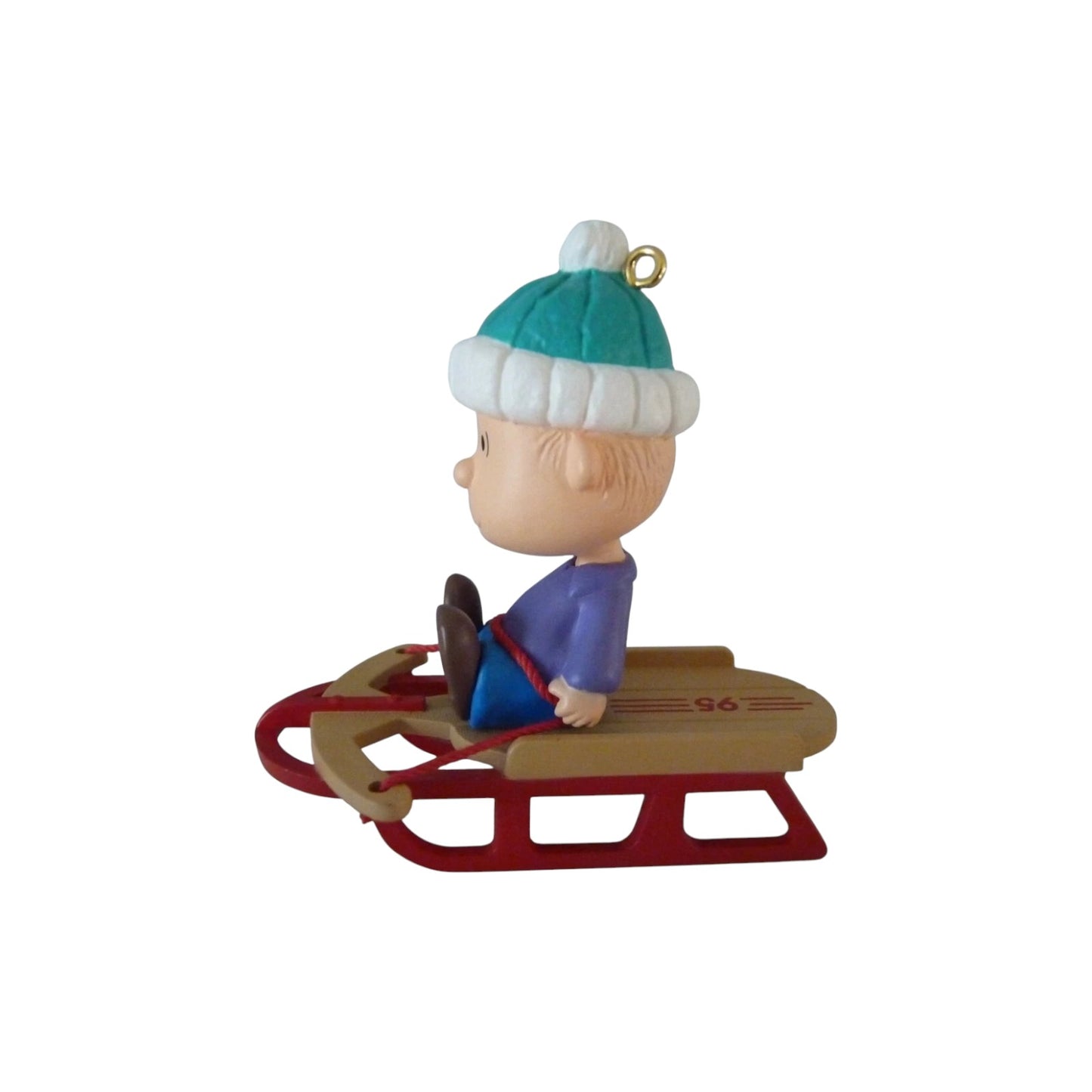 1995 Linus on Sled Hallmark Ornament (Peanuts) QX5059 Image3