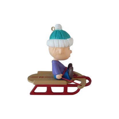 1995 Linus on Sled Hallmark Ornament (Peanuts) QX5059 Image5