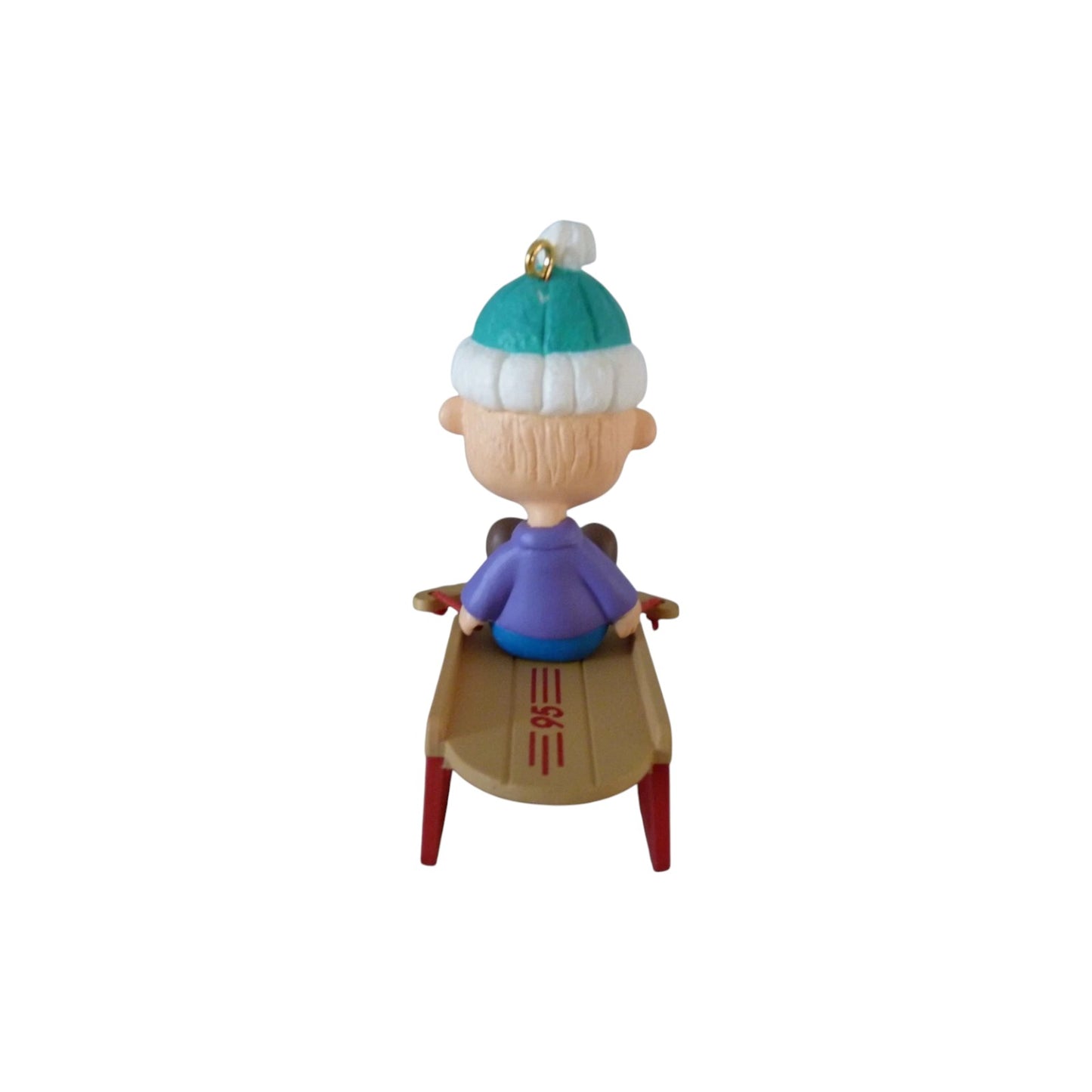 1995 Linus on Sled Hallmark Ornament (Peanuts) QX5059 Image6