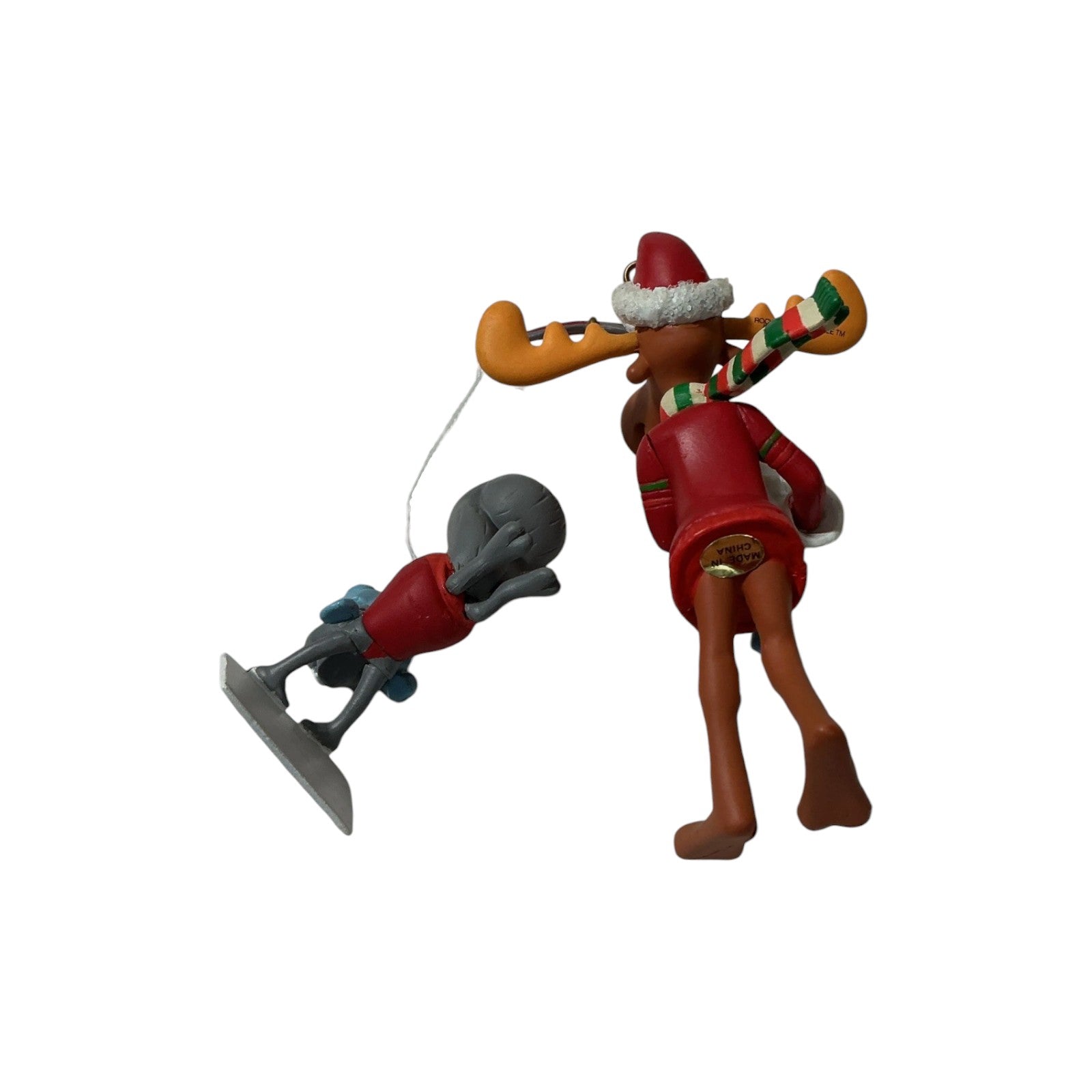 1995 Merry Fishmas (Rocky and Bullwinkle and Friends) (Reindeer) Carlton Cards Heirloom Ornament ORN-096M Image7