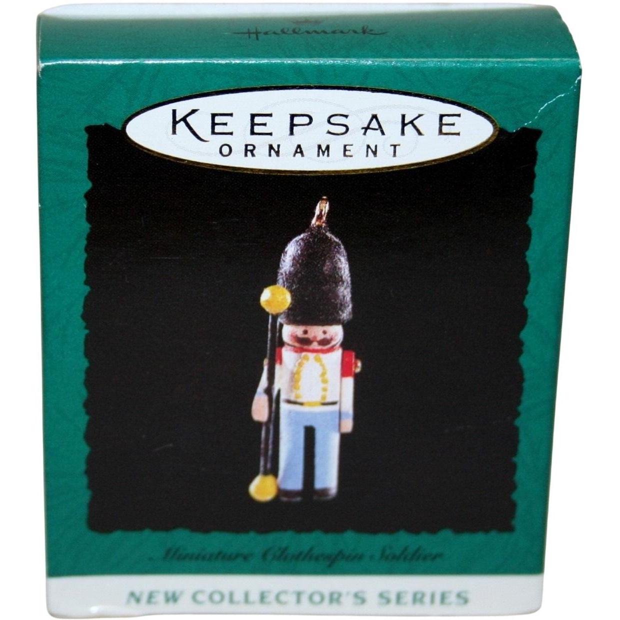 1995 Miniature Clothespin Soldier Hallmark Ornament (Miniature Clothespin Soldier) QXM4097