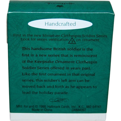 1995 Miniature Clothespin Soldier Hallmark Ornament (Miniature Clothespin Soldier) QXM4097