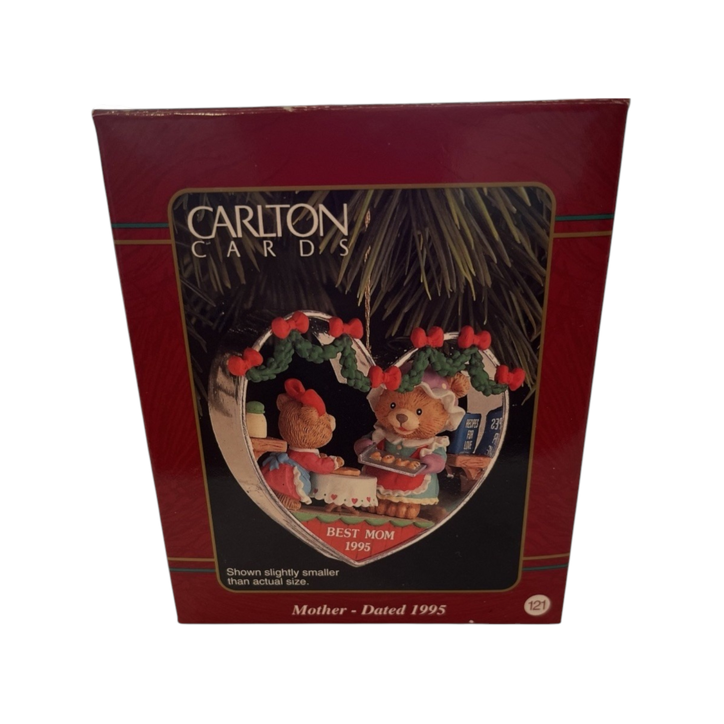 1995 Mother -Teddy Bear Family Carlton Cards Ornaments (Heart) ORN-034M Image2