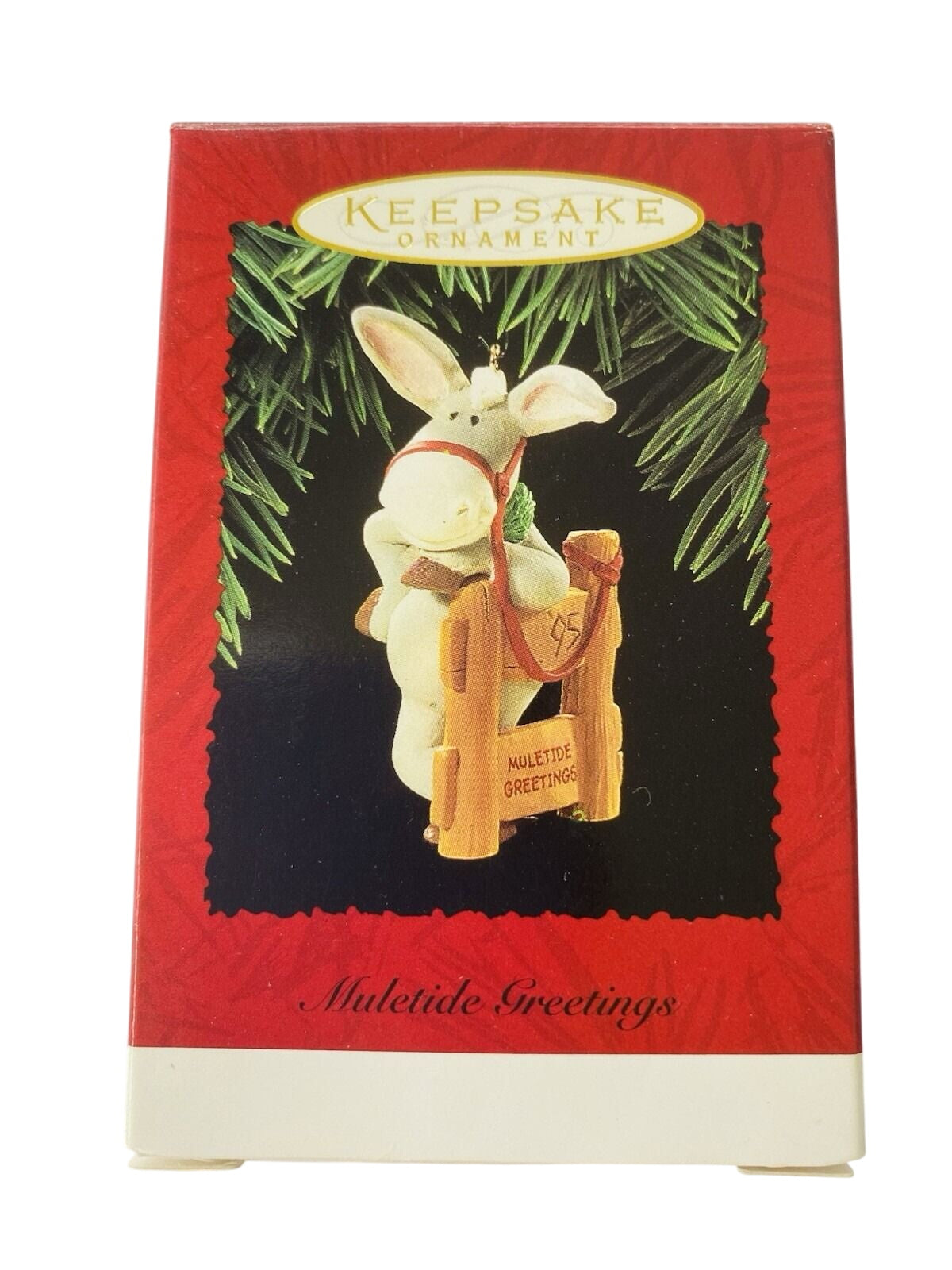 1995 Muletide Greetings Hallmark Ornament (Donkey) QX6009