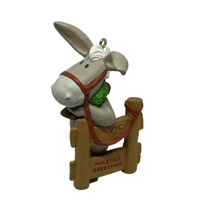 1995 Muletide Greetings Hallmark Ornament (Donkey) QX6009