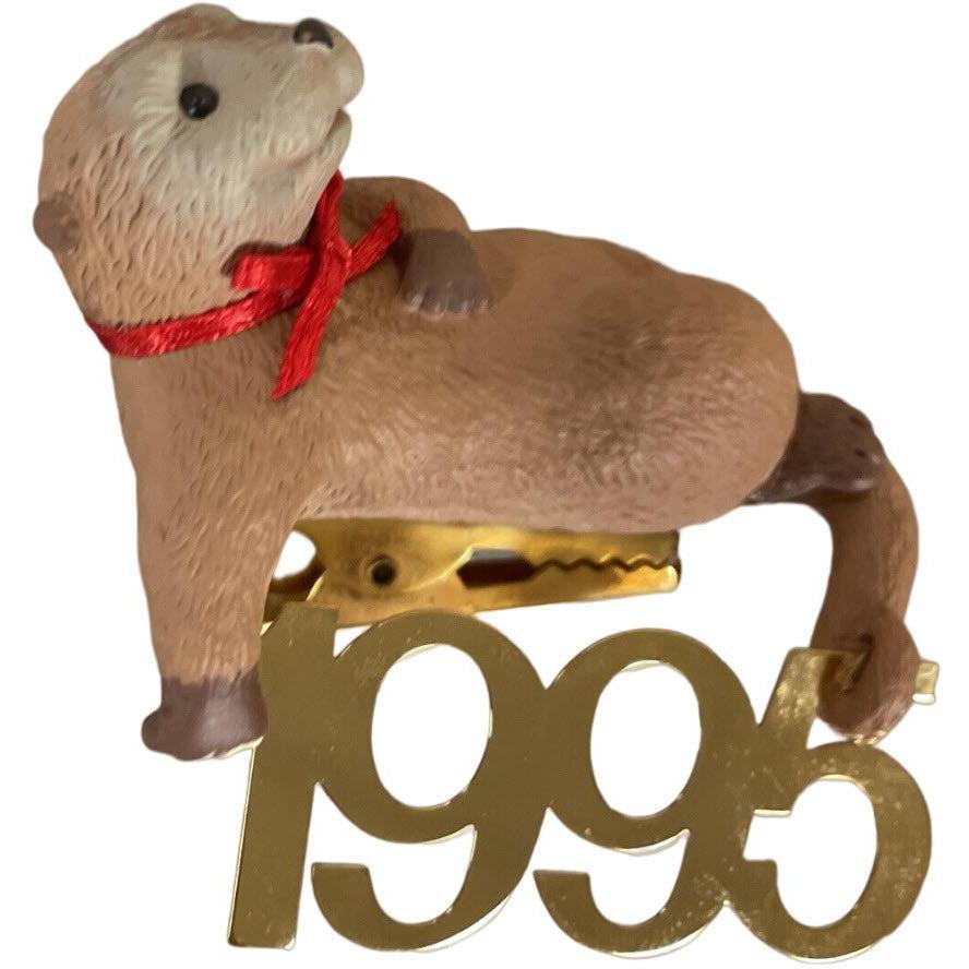 1995 Otter with Brass 1995 Hallmark Ornament (Fabulous Decade) QX5147