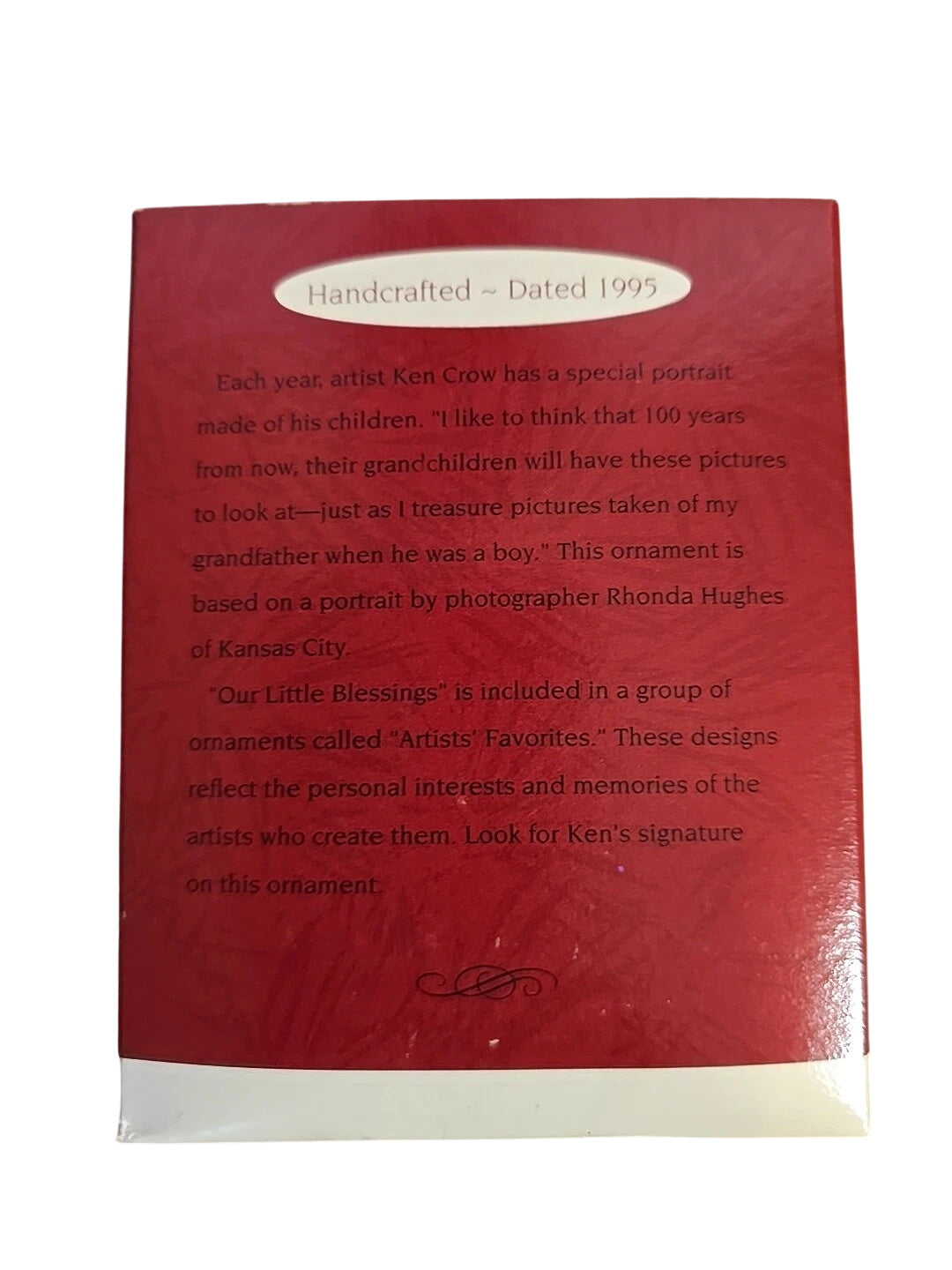 1995 Our Little Blessings Hallmark Ornament (Family) QX5209