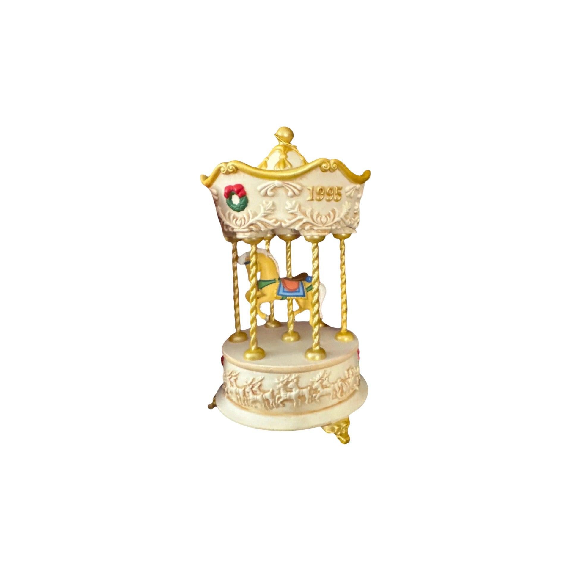 1995 Over the Waves Hallmark Ornament (Tobin Fraley Carousel Horse) QLX7269 Image1