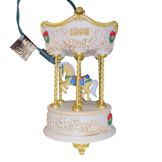 1995 Over the Waves Hallmark Ornament (Tobin Fraley Carousel Horse) QLX7269
