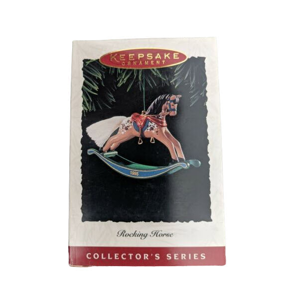 1995 Painted Pony - Red Saddle Hallmark Ornament (Rocking Horse) QX5167