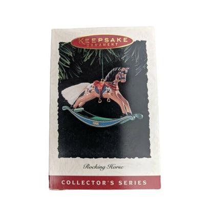 1995 Painted Pony - Red Saddle Hallmark Ornament (Rocking Horse) QX5167