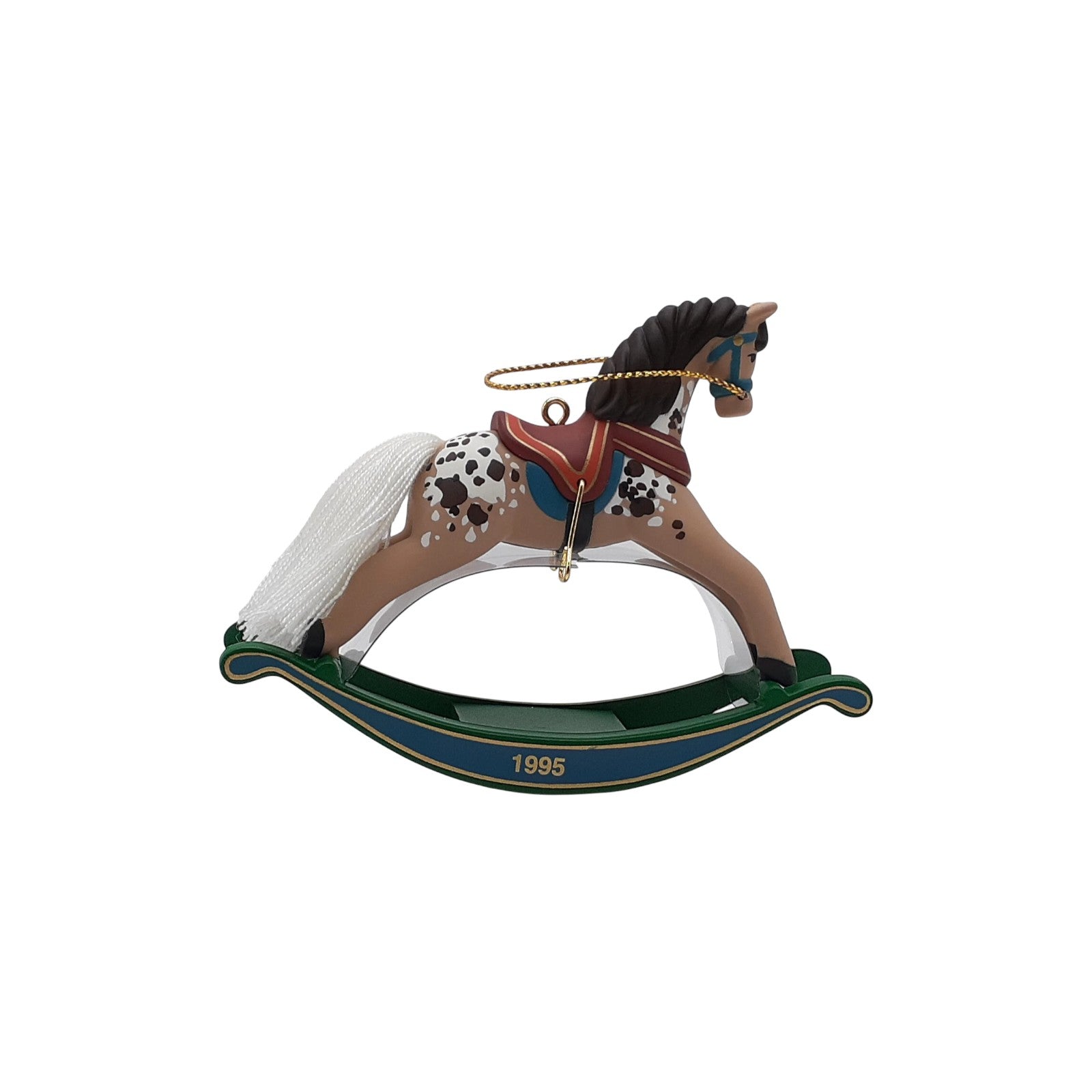 1995 Painted Pony - Red Saddle Hallmark Ornament (Rocking Horse) QX5167 Image3