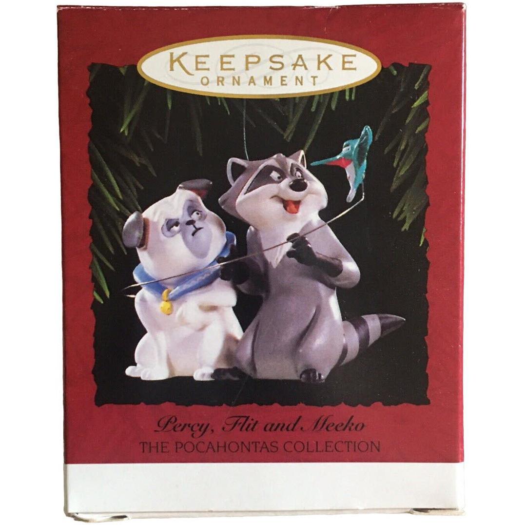1995 Percy, Flint and Meeko Hallmark Ornament (Pocahontas) QXI6179