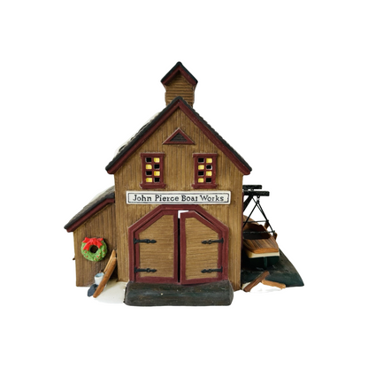 1995 “Pierce Boat Works” – New England Village Series Department 56 Item #56573 Image3