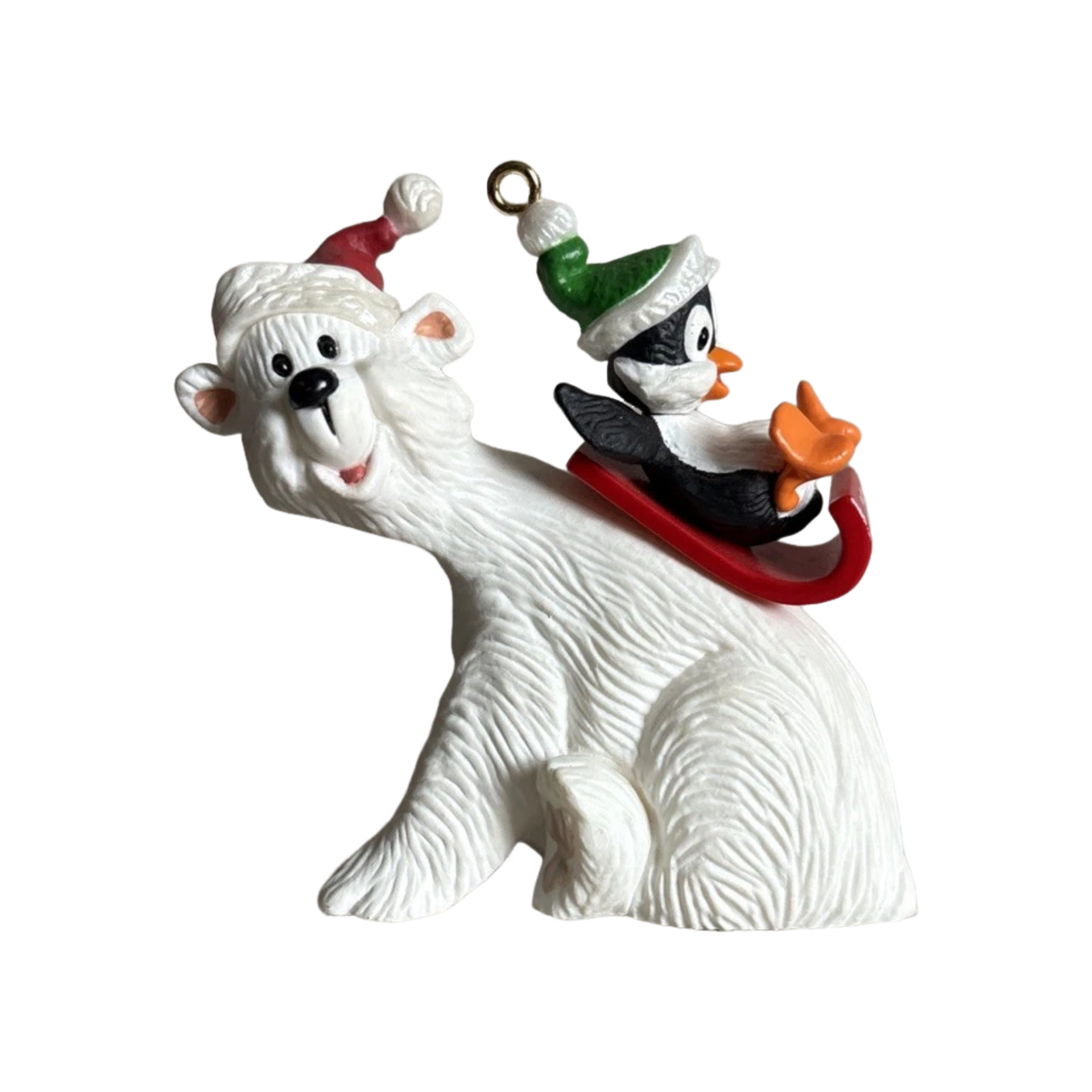 1995 Polar Coaster Hallmark Ornament (Polar Bear) QX6117 Image1