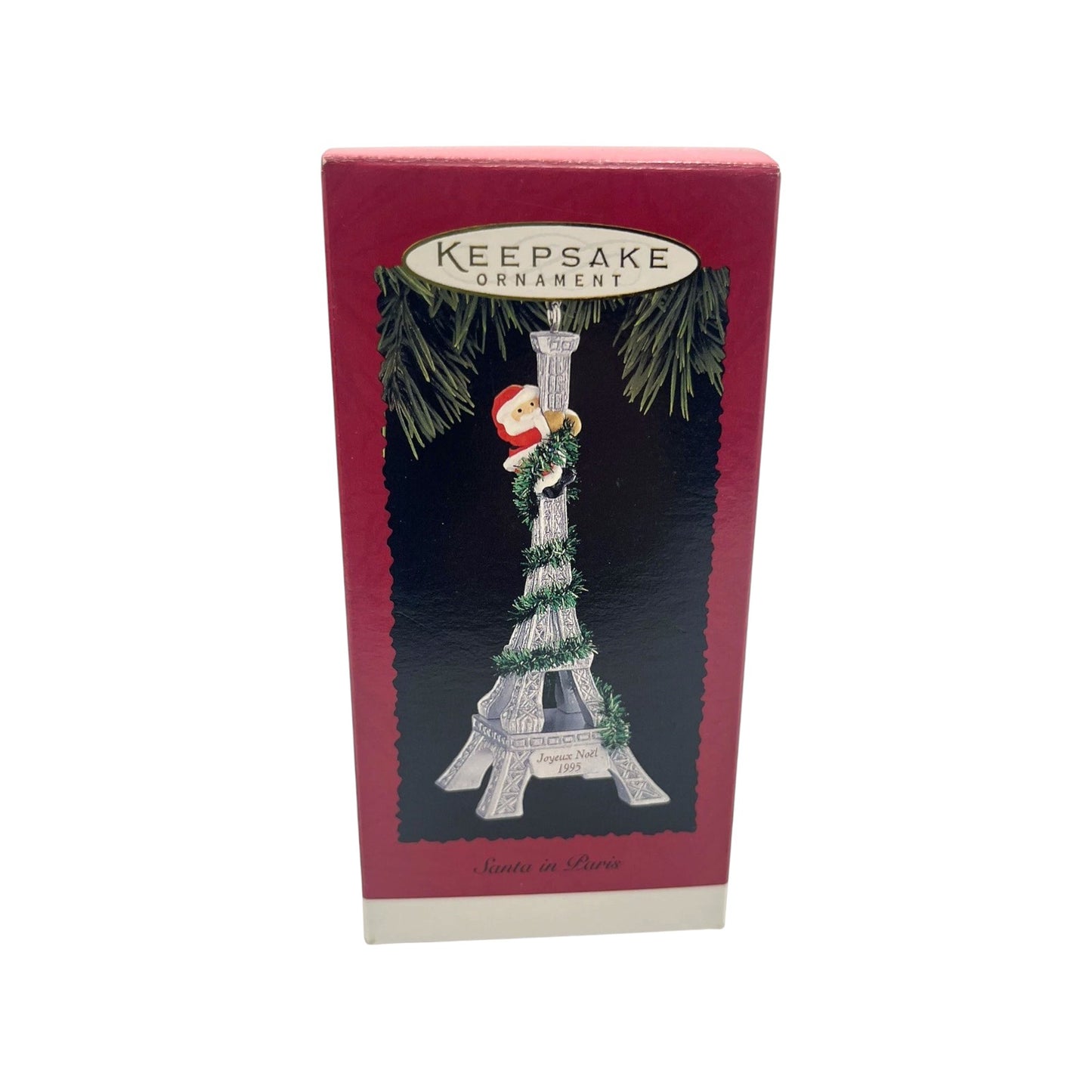 1995 Santa in Paris Hallmark Ornament (Santa Claus) QX5877 Image2