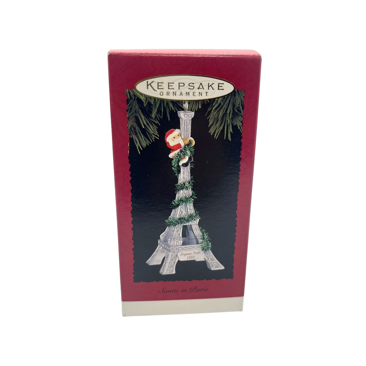 1995 Santa in Paris Hallmark Ornament (Santa Claus) QX5877 Image2