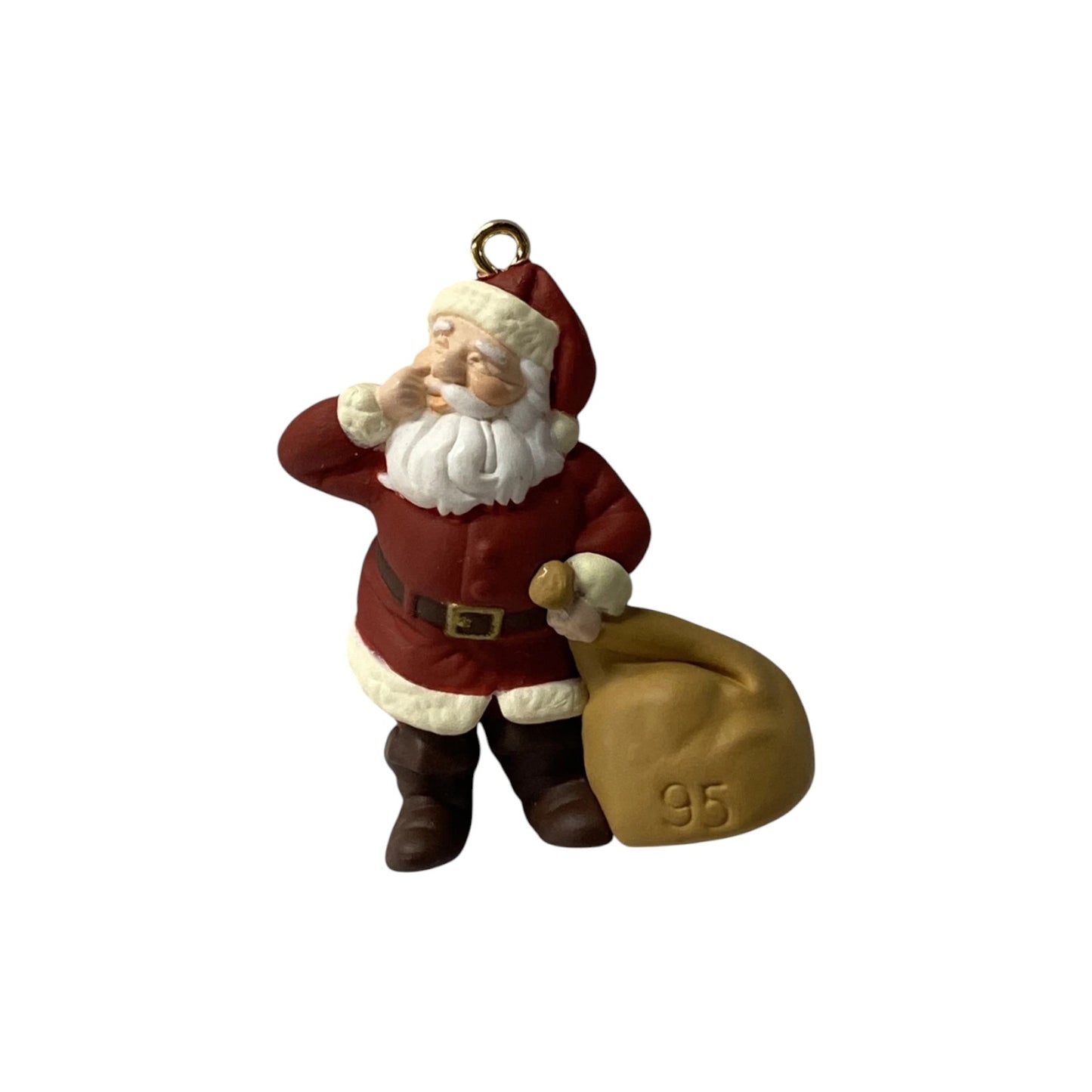 1995 Santa with Gifts Hallmark Ornament (The Night Before Christmas) QXM4807 Image1